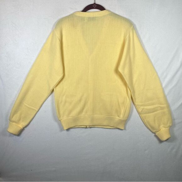Royale-Air Vintage Yellow Cardigan Sweater Size Medium - Picture 2 of 12